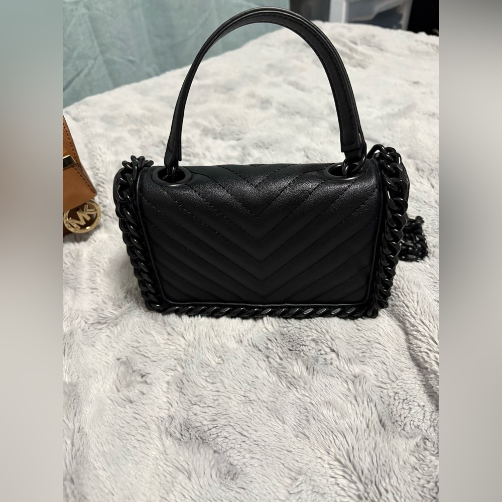 Two Bags Michael Kors Tan and ALDO  Black Mini Bags - Picture 2 of 15